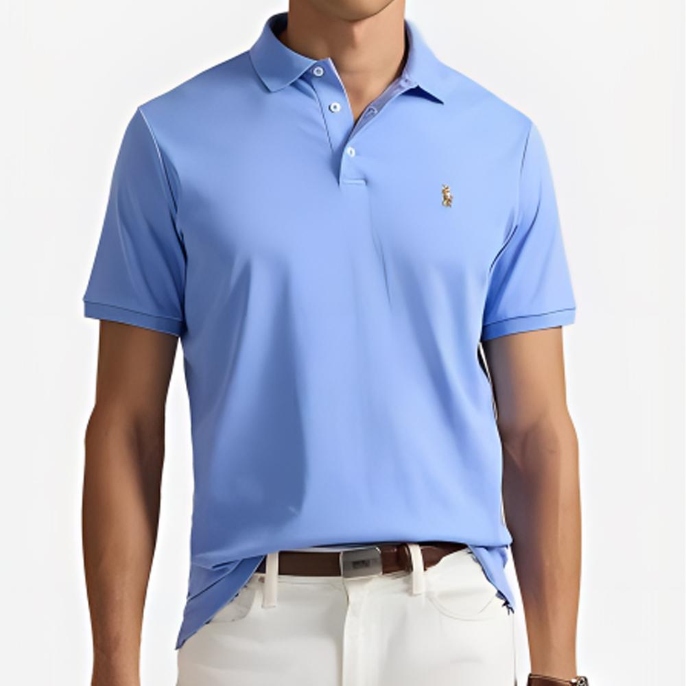 Polo Ralph Lauren Slim Fit Short Sleeve Polo Shirt Men tops Blue 710704319-165