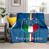 Italy Football Crest Blanket Suitable for Sofas, Beds, Offices, And Camping - Perfect Gift for Halloween Christmas