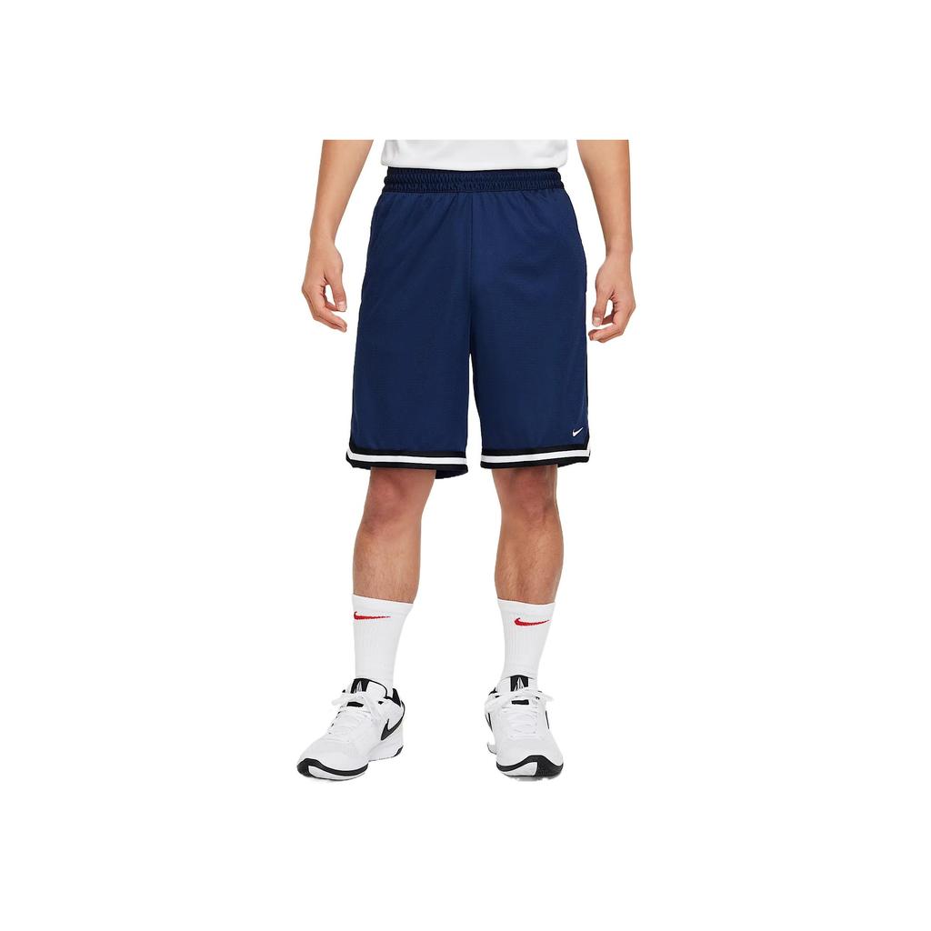 Nike Dri-Fit DNA Swoosh Comfortable Soft Breathable Three-Quarter Casual Shorts Men Shorts Midnight-Navy Black White FN2605-410