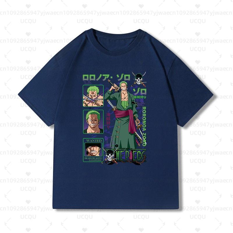 2026 New One Piece Zoro Anime Football Jersey Summer Plus Size Men's Women's Cosplay Short Sleeve T-shirt Tops