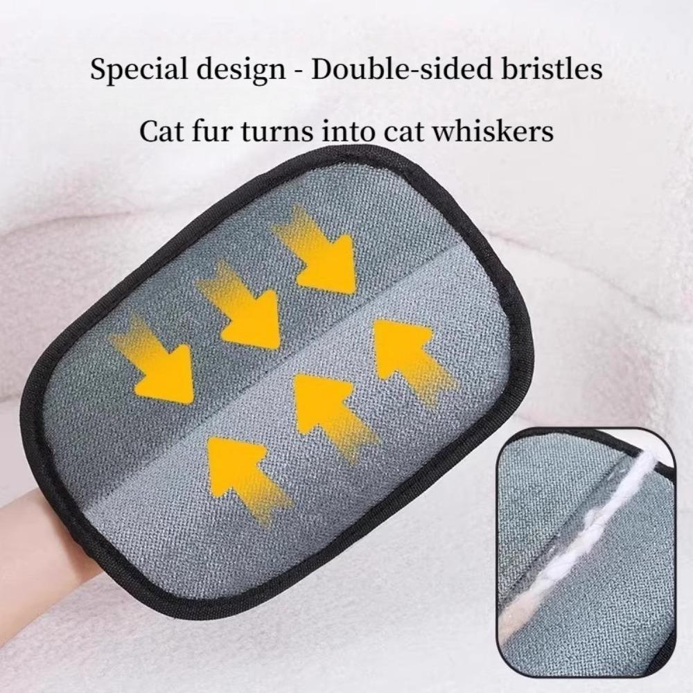 3PCS Cat Hair Cleaner Electrostatic Hair Removal Pet Gloves Two-way Bristle Remover Brush Sticky Hair Artifact Dog Comb Shaving