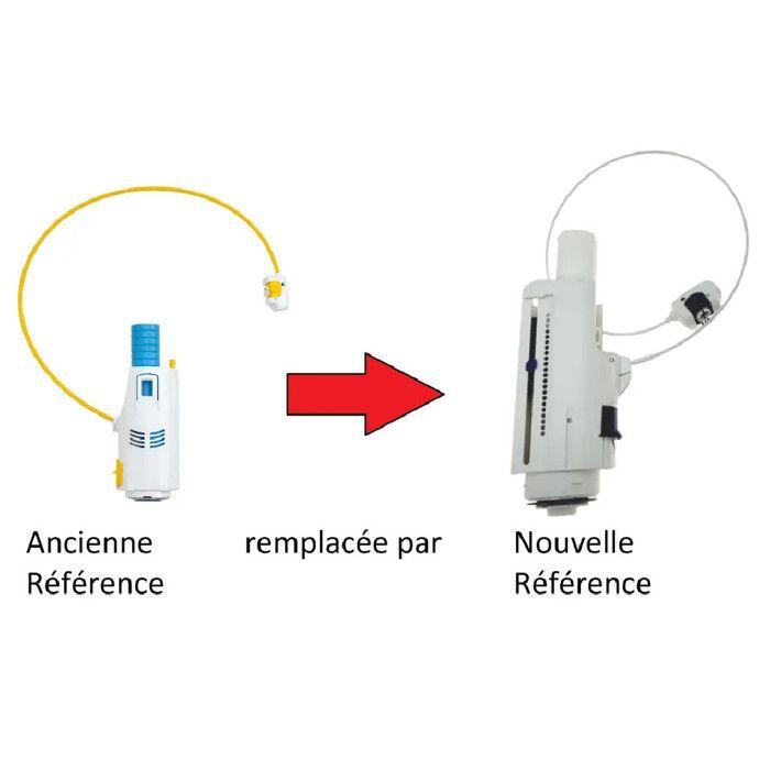 Mécanisme de chasse à câble réservoir wc encastré sas, nicoll 3v