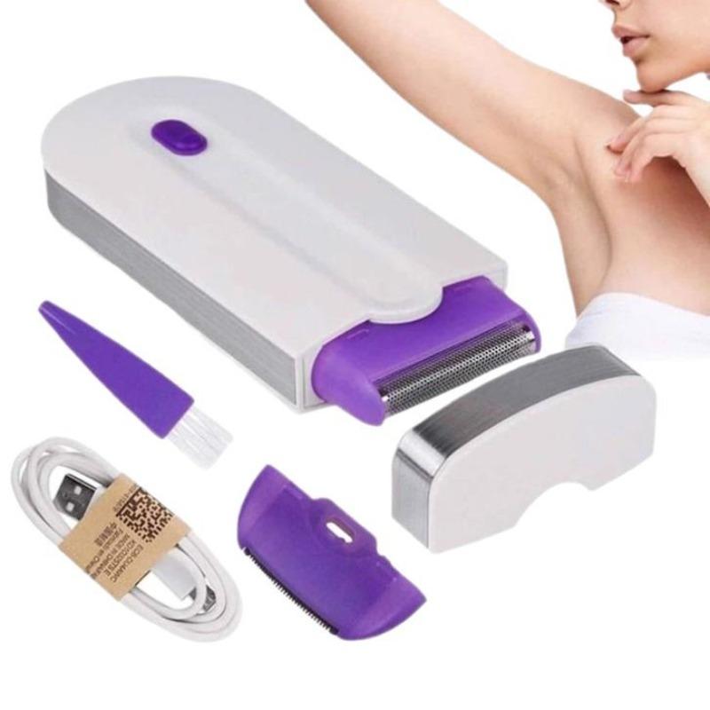 

Women s Shaver, Blue Light Hair Remover, with Hair Removal and Knife Heads for Shaving белый