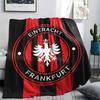 1PC Eintracht Frankfurt Patterned Flannel Blanket Suitable For All Seasons for Home Decor Warmth and Comfort Gifts Holiday Present