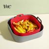Easy To Clean Air Fryer Silicone Liner Baking Pan Liners with Handles Food-Grade Oven Square Airfryer Non-Stick Reusable Accessories for 4-6 Qt Fryers