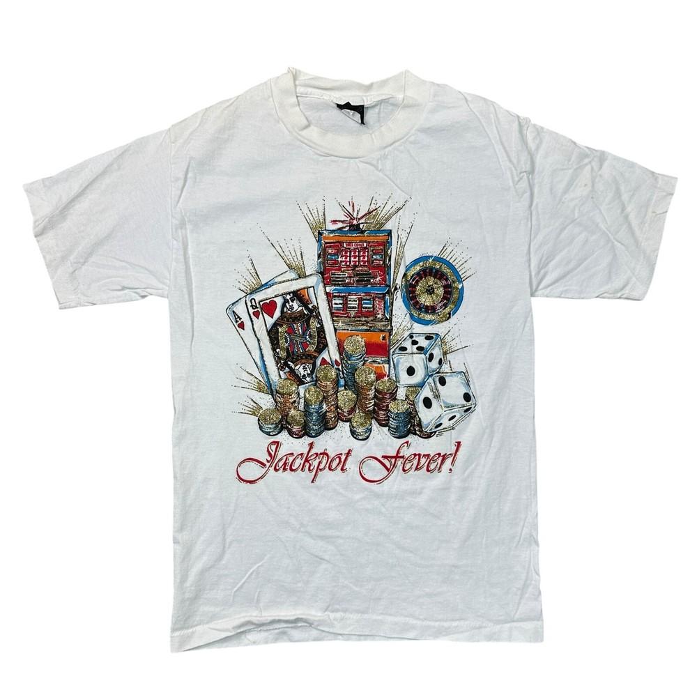 

Vintage T-shirt Single Stitch Made In USA Graphic Print White Mens L