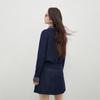 Women's Contrast Color Embroidered Knit Sweater