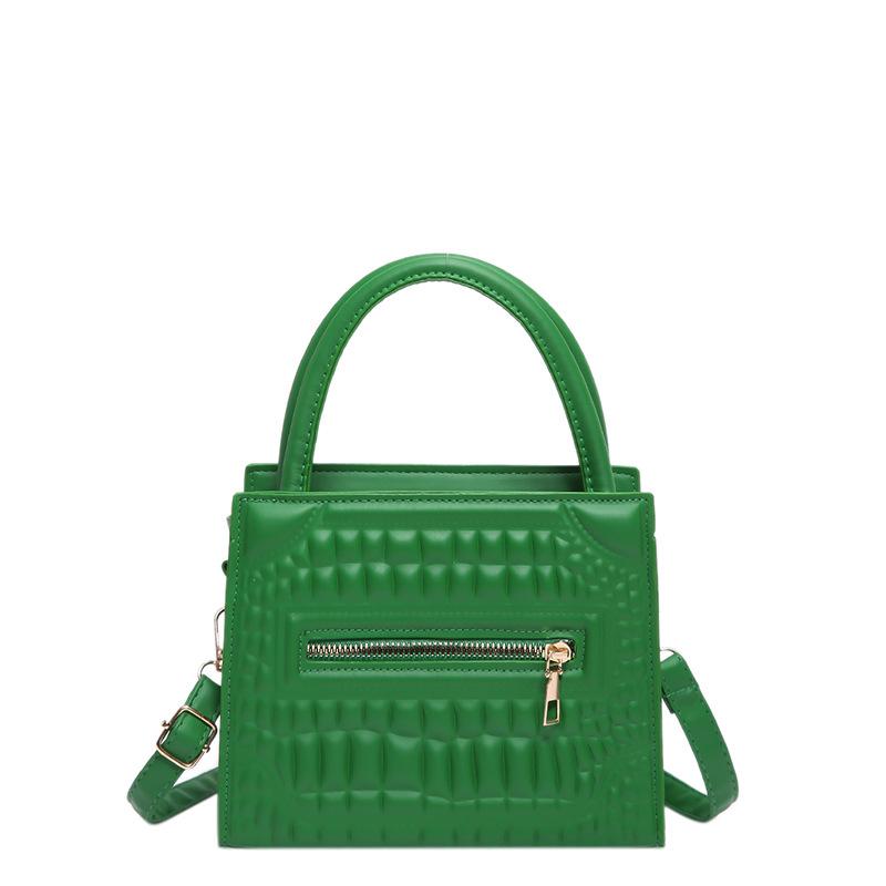 Bag Stone Pattern Women'S Bag Fashion Handbag Textured Pu Shoulder Bag Niche Versatile Messenger Bag