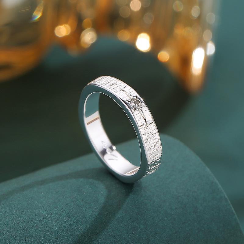 2026 Starfall Couple Rings: Korean-Style, Luxurious, High-End, Adjustable Design Adjustable