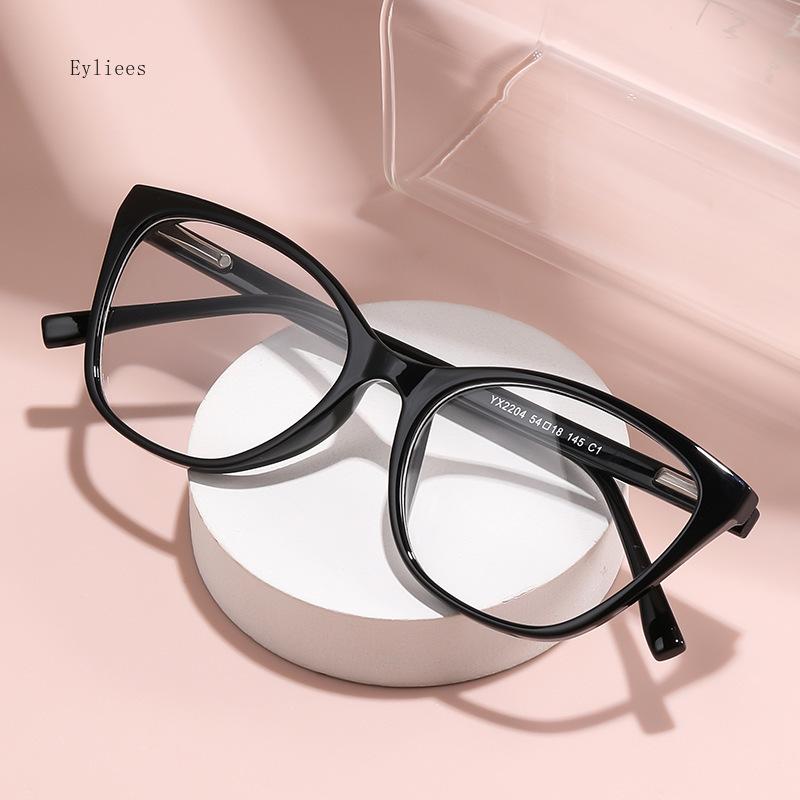Fashion Reading Glasses for Women Cat Eye Plus Presbyopia Optical Lens Women Computer Magnify Grade Prescription Glass +150