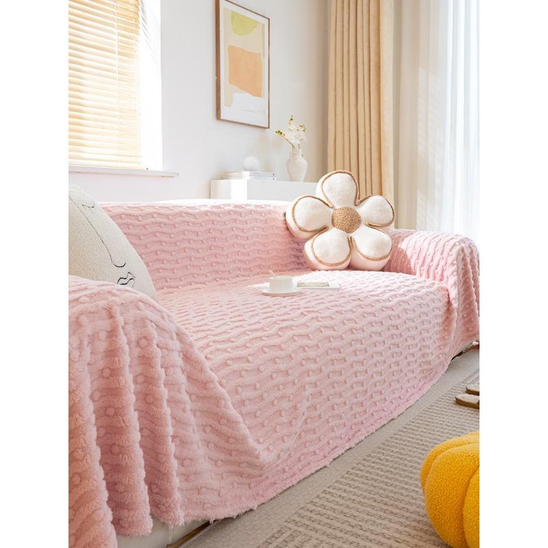 Sametový potah na pohovku Vysoce kvalitní Zimní Zesílený Polštář Područka Polštář Pouzdro Potah Plně Krycí Látková Deka