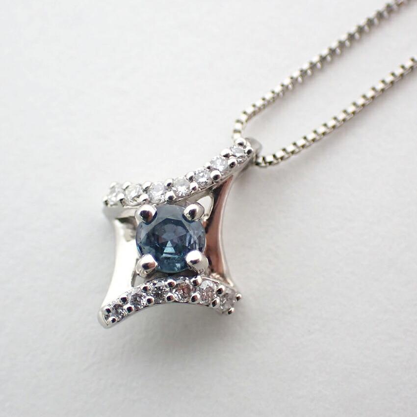 [Used] Pt900/850/Alexandrite/Pendant/Necklace/j41-5