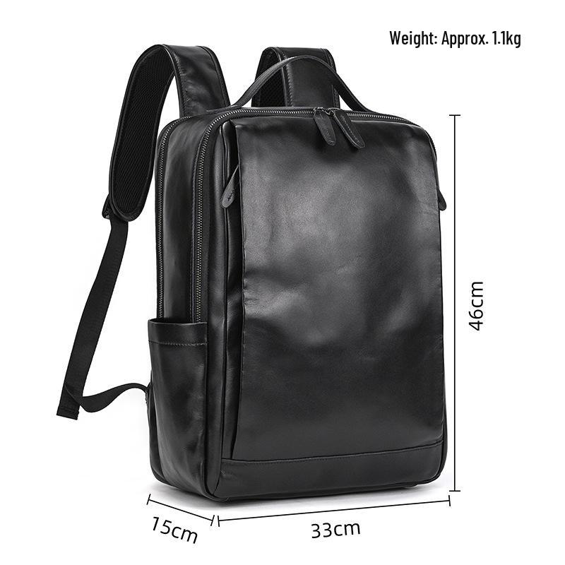 Vintage Crazy Horse Leder Rucksack für Damen und Herren - Echte Leder Reise- und Schultasche