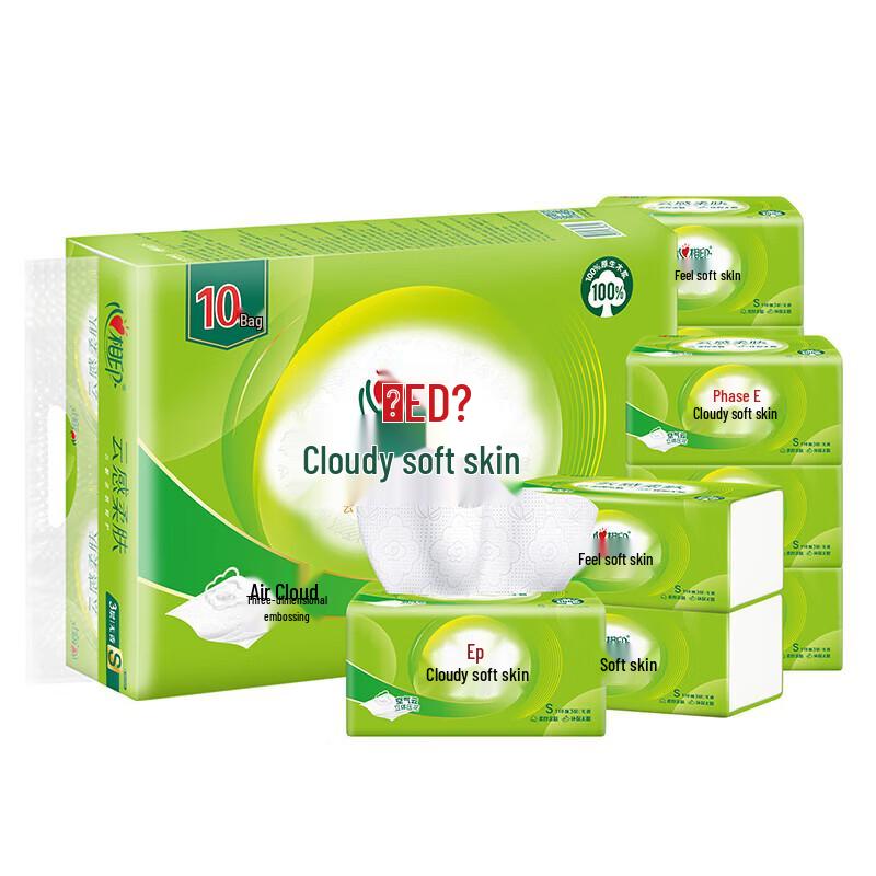 Heart-to-Heart Cloud-Soft 3-Ply Facial Tissues, 60-Pack Box (110 Pulls/Pack)