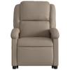 Recliner Chair with Lift Assistance Cappuccino Faux Leather