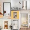 White Magnetic Screen Door,Reversible Left or Right Side Opening,Keep Bugs Out, Hands Free, Pet and Kid Friendly, Fits Door