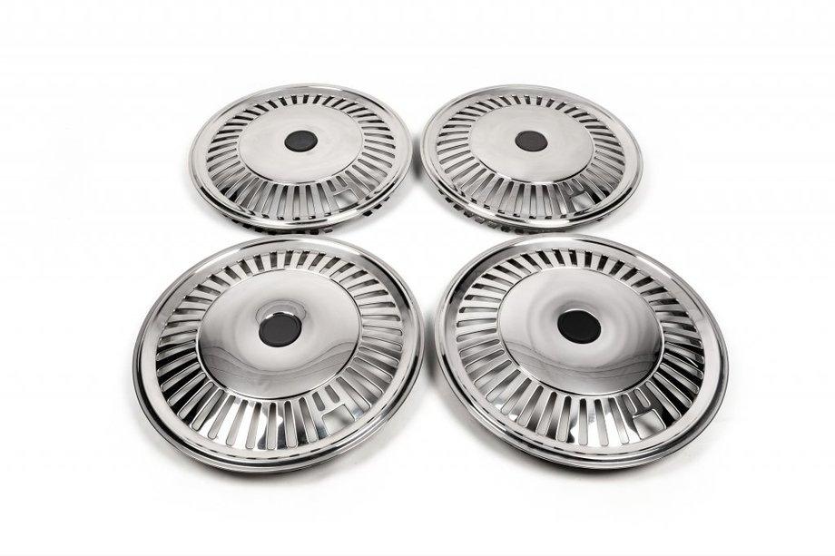 

Колпаки из нержавейки Звезда (1-каточный, 4 шт) для Mercedes Sprinter W907/W910 2018-2024 гг