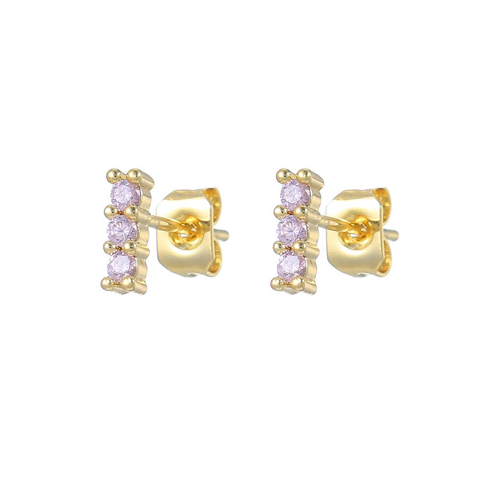 Stainless Steel Zircon Geometry Dangle Earring 18K Gold Plated Huggie Women's Earring Ear Clip Piercing Jewelry Pendientes Mujer