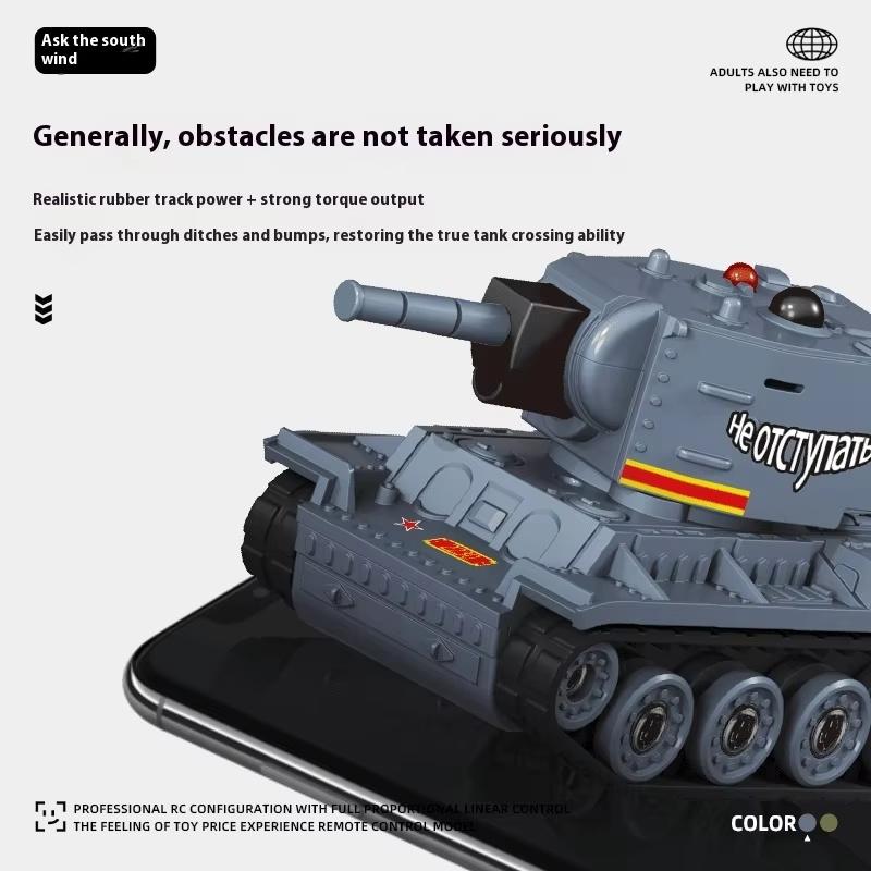 New Desktop Series Mini Remote Control Tank Infrared Competitive Battle Track Tank Car German Tiger Model Boy Toy