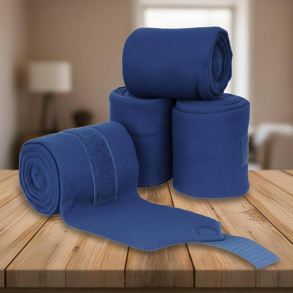 Secure Horse Leg Protector Wraps Set of 4 with Stable Fastening for Equestrian