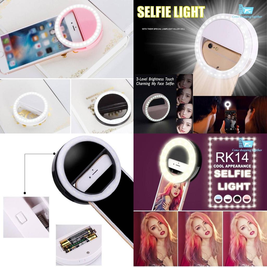 Phone Selfie Ring Light With Usb Rechargeable Power For Makeup And Video Recording