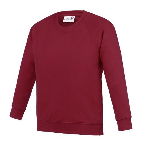 Awdis Academy Childrens/Kids Crew Neck Raglan School Sweatshirt (Pack of 2)