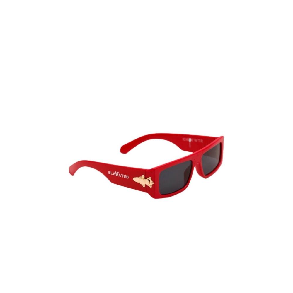 Knotwtr Men S Elavated SunglaSSeS In Foxy Red Foxy Red