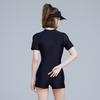 One-piece Boxer Swimsuit Women's Swimming Pool Racing Sports Surfing Suit Conservative Hot Large Size
