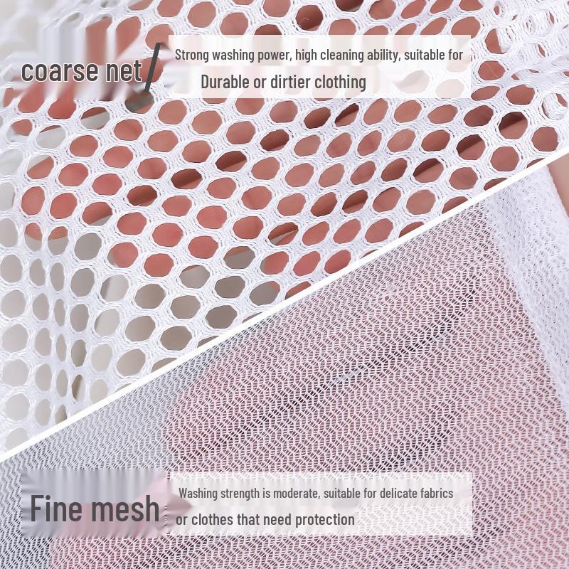 Customizable Large Laundry Mesh Bag - Machine Washable, Drawstring Closure, Fine & Coarse Mesh Options, Special Thickened