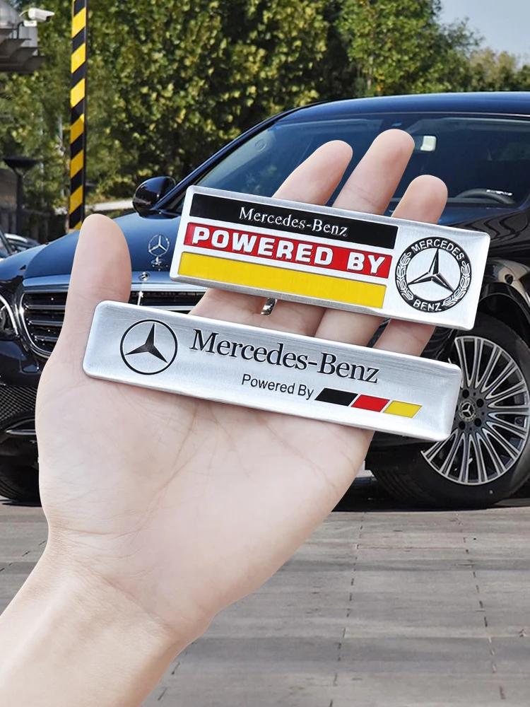 GLC GLB 3D Aluminum Mercedes Benz Badge Car Styling Stickers Decal Accessories For AMG W177 W176 X166 X167 C257 C218 X253 C118
