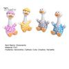 Car Dashboard Ornament 4Pcs Mini Cartoon Duck Figurines, Cute Polka-dot Pajamas Statues, Multi-functional Accessory Macaron Animal Ornaments