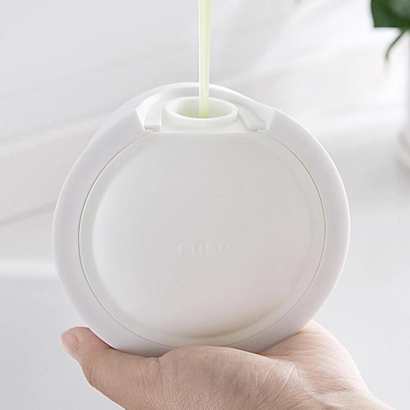 Soap Dispenser Wall Mounted Free Punching Plastic Sanitizer Shampoo Dispenser For Bathroom Kitchen
