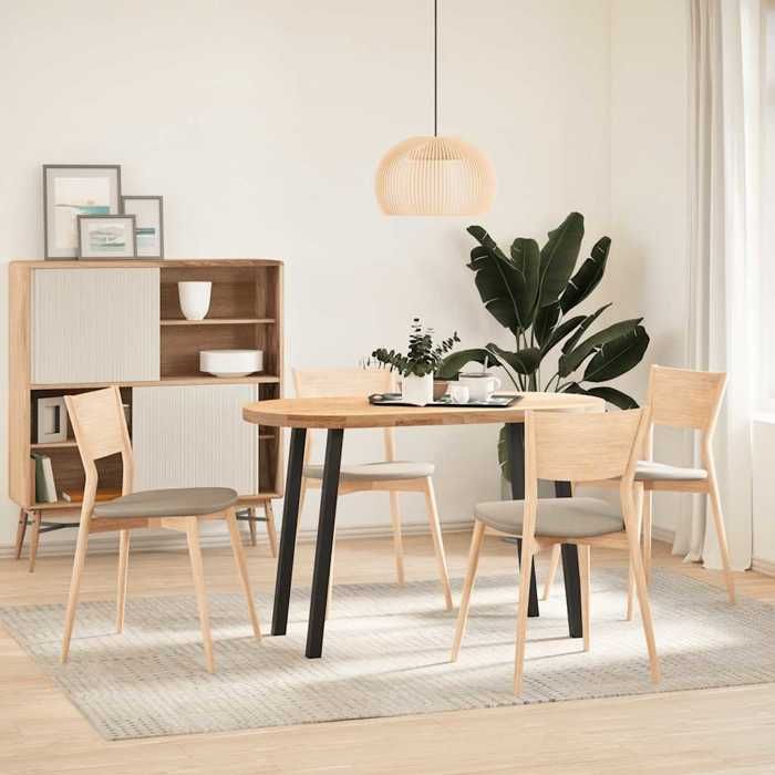 VidaXL Console Table Legs 4 Pieces Black 72 Cm Steel 4012492