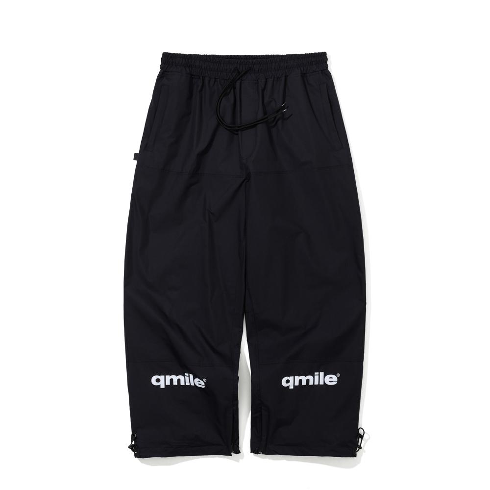 Kyumail 473 Newtro Baggy Color Block Pants Black