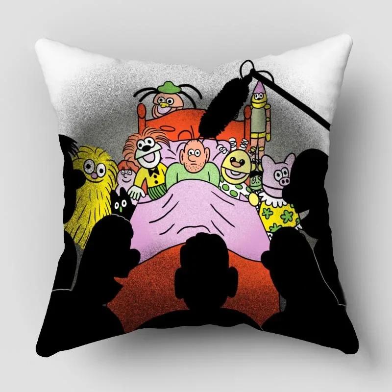 Povlaky na polštáře Barbapapa Zvířata Sněhulák Tištěný Povlak na polštář Zimní Sváteční Párty Dekorativní Povlak na polštář na gauč