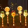 3D Solar Christmas Stake Lights: Santa Claus & Reindeer Outdoor Decorations