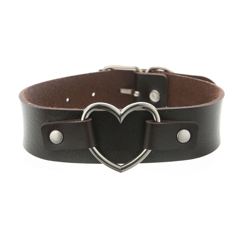 Nuovi Sexy alla Moda Vintage Fascino Gotico Collane a Collare Gioielli Regalo Cuore Gotico in Pelle Harajuku Donna Punk Collana Choker