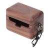 Earbuds Case Cover Walnut Wood Hand Polished Wireless Earbuds Protective Cover for Sennheiser CX‑PLU