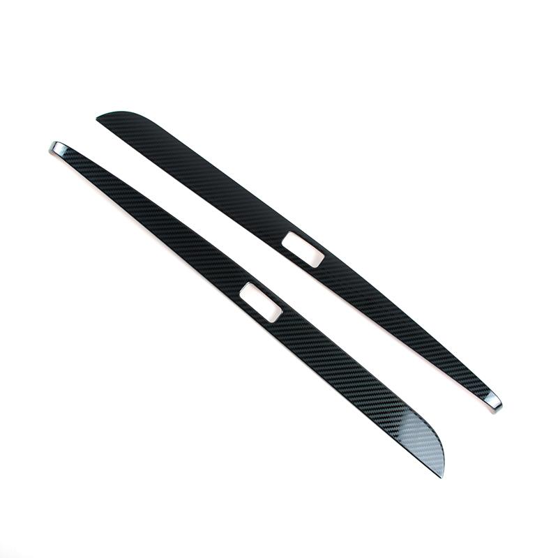 Car Center Console Armrest Box Both Side Trim Strips Carbon Fiber Pattern Accessories For Mercedes Benz C Class W204 2011-2013