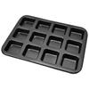 Loaf Baking Pans 12 Cavity Brownie Baking Pan Carbon Steel Muffin Bakeware Cupcake Bread Divider Mold