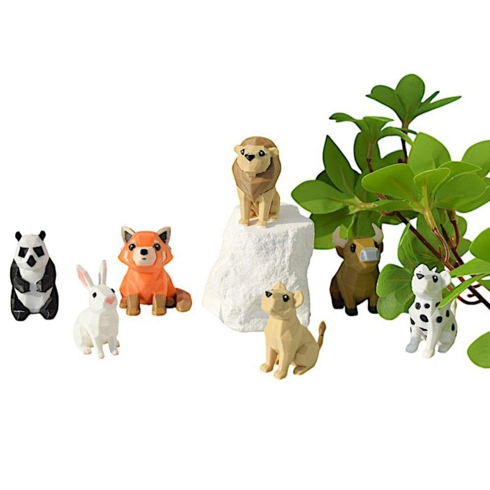 7pcs/set Educational Creative Farm Animal Models Grassland Animal Combination Gift Giving