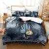 Anime G-Gorjuss Gotica Ragazza Carina Arte Illustrata Vintage Biancheria da Letto per Bambini 3 Pezzi Copripiumino + 2 Federe Decorazione per la Casa