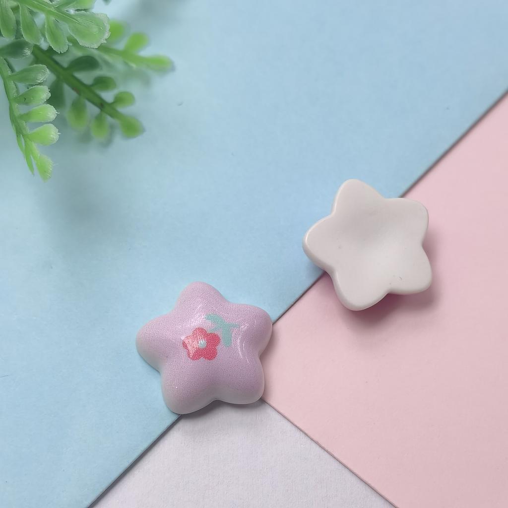 100 Pcs 2026 Valentine's Day New Cute Star Flatback Resin Cabochon Scrapbooking Diy Jewelry Children Gift Hairpin Accessories