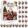 Christmas Chicken Advent Calendar With Acrylic Hangings For Holiday Decor And Gift Giving