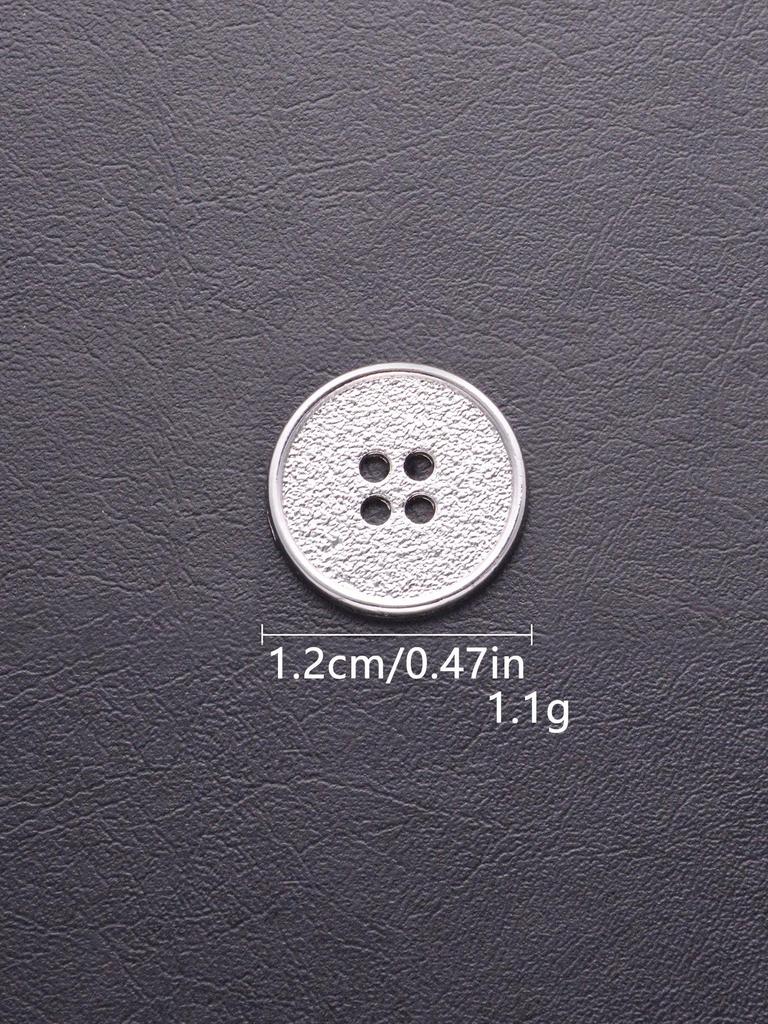 Four-Hole Zinc Alloy Hand-Sewn Metal Button - High-End, Exquisite & Versatile