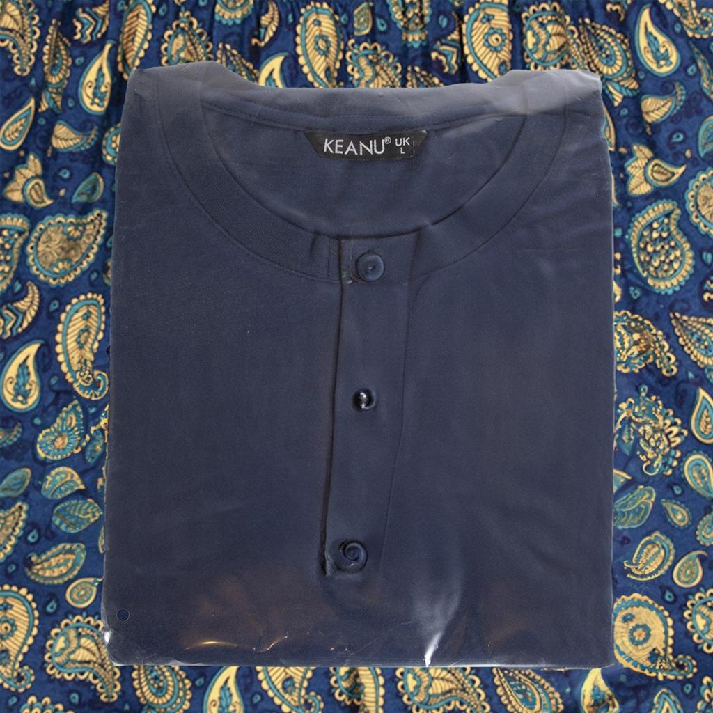 Keanu Mens Henley Short Pyjama Set