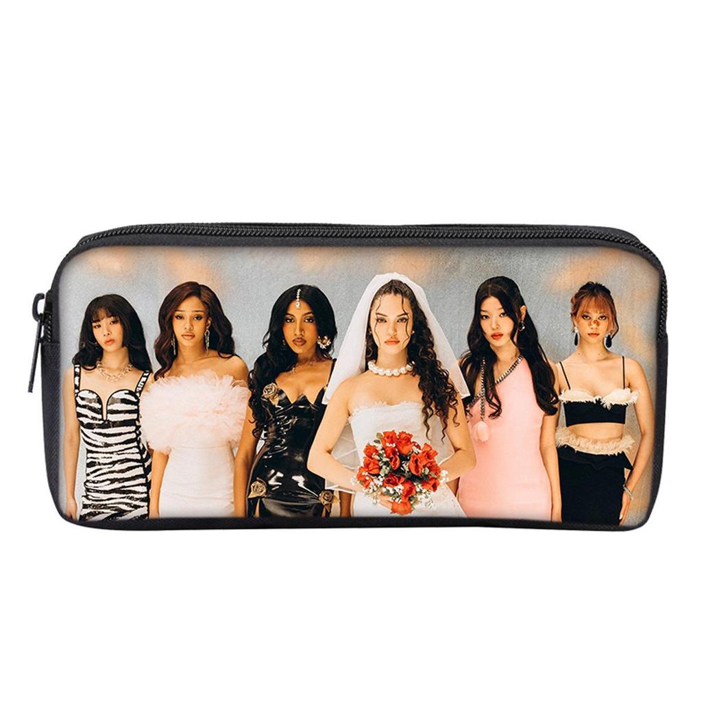 Kpop Katseye Versatile Pencil Case for Students and Children