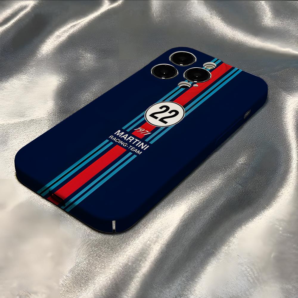 Racing Martinis Handyhülle Für iPhone 16 Pro Max 15 Pro 13 14 12 11 8 7 Plus X XR XS Max All-Inclusive-Abdeckung