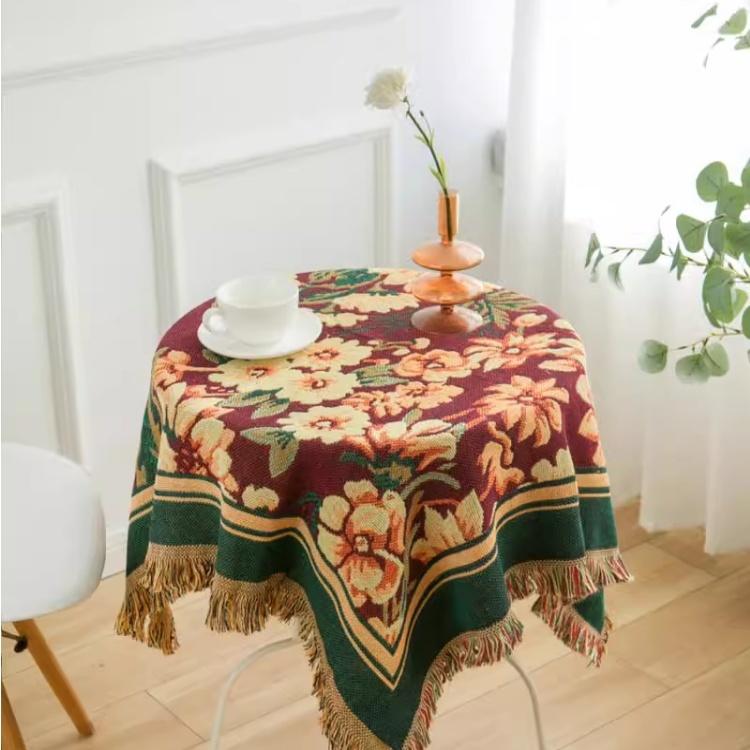 Small Tablecloth Square Table Round Long Table Tablecloth Coffee Table Bedside Table Desk Modern Simple Pattern Ins Style