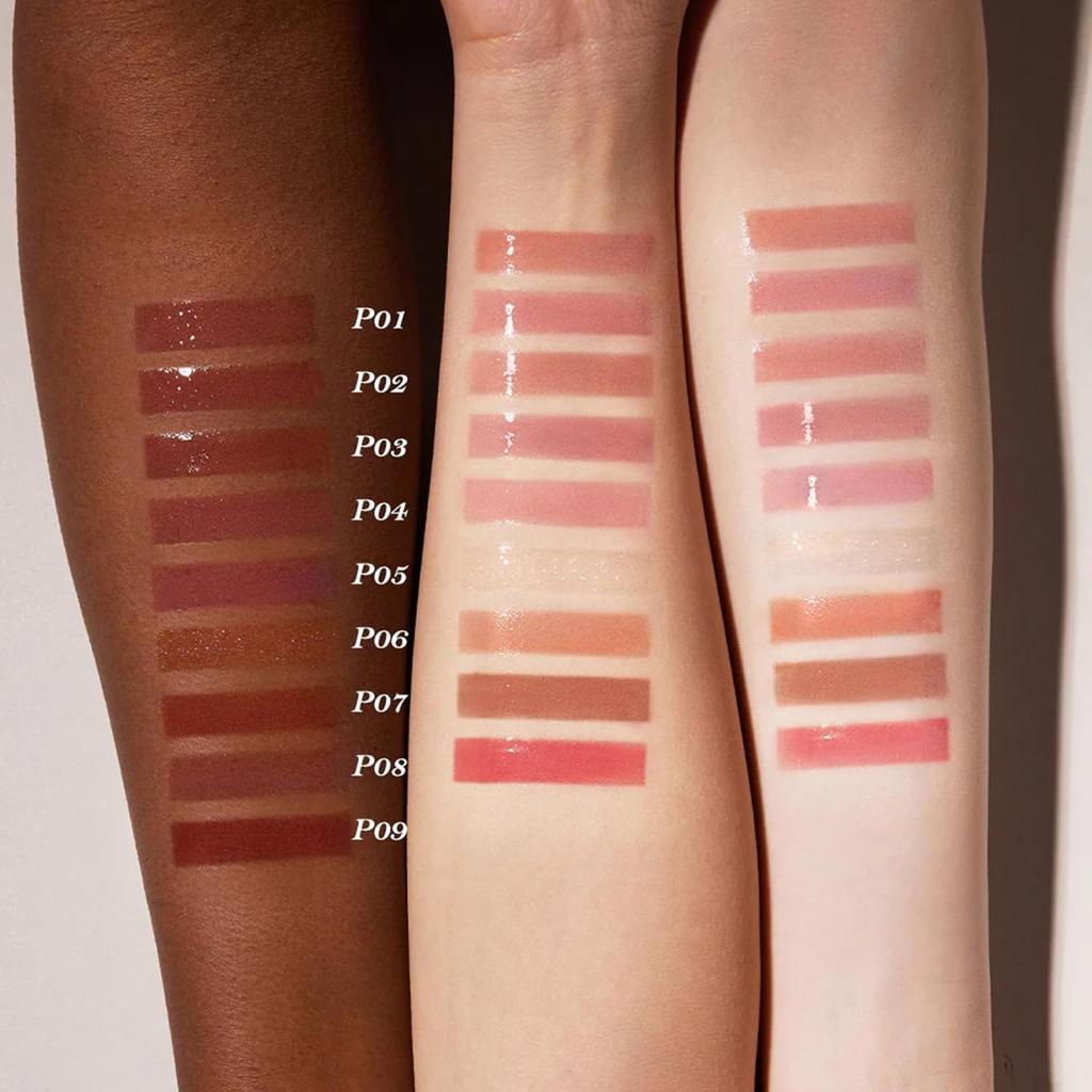 Flower Knows Shell's Jewel Nourishing Lip Glaze,0.16 Fl.Oz(P01 Champagne Pearl)